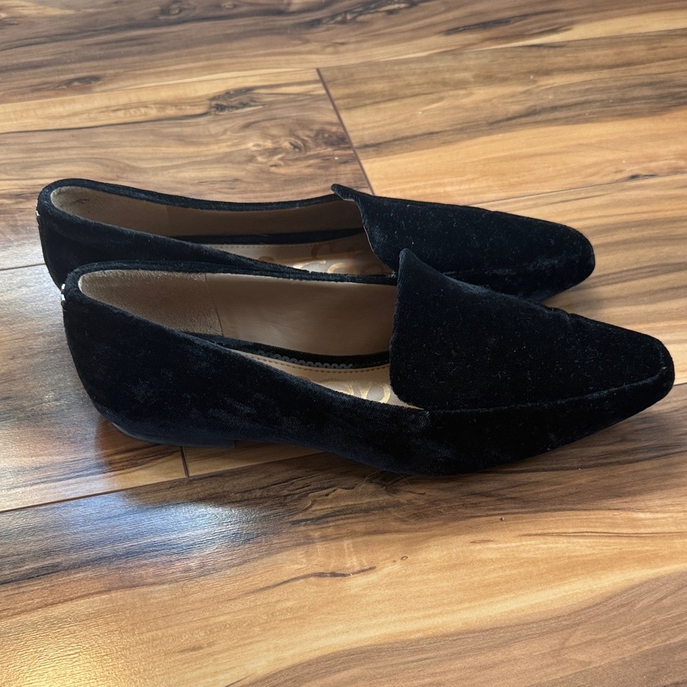 Sam Edelman Black Velvet Flats - Picture 4 of 10